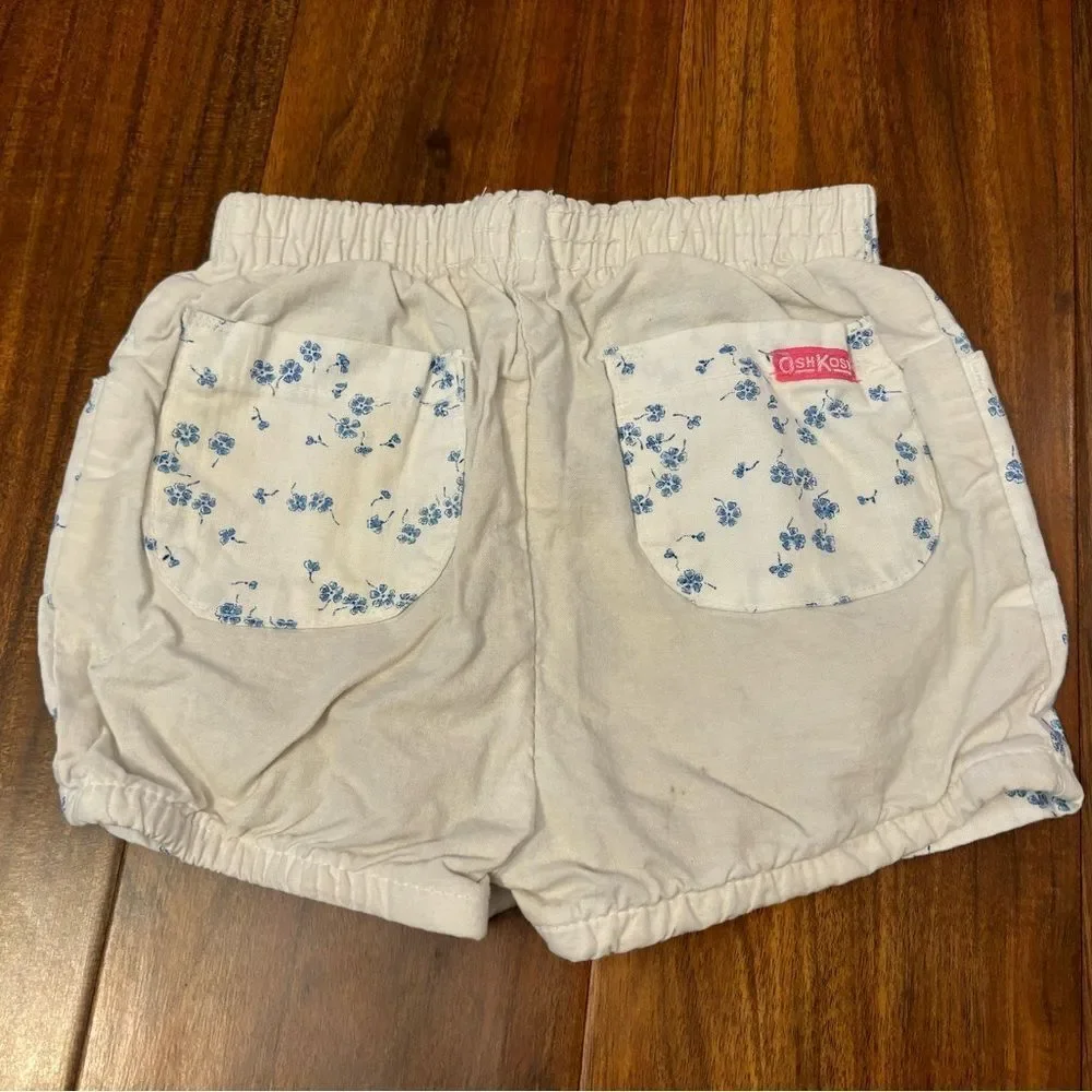 Osh Kosh B’Gosh vintage white/blue floral shorts
